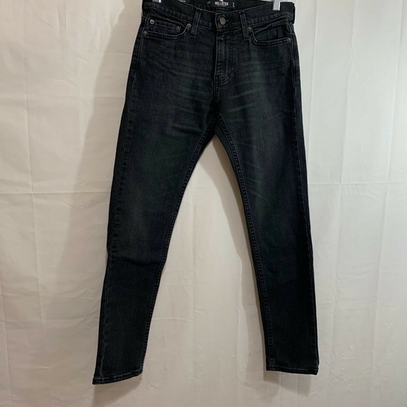 Hollister Men's NWT Epic Flex Skinny Jeans in Black 26" Waist x 30" - Picture 1 of 4